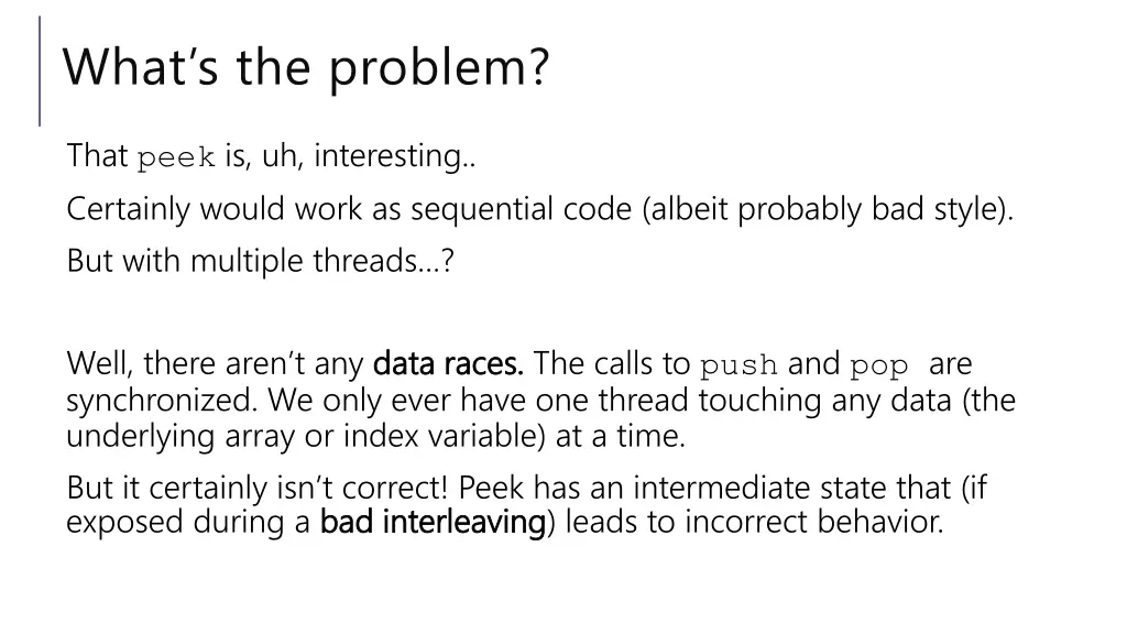what s the problem