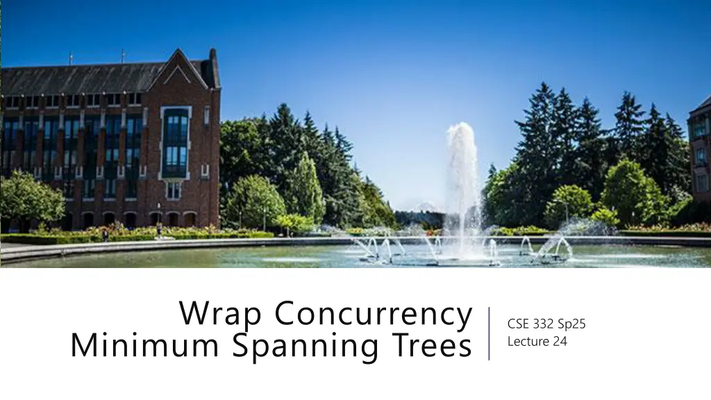 wrap concurrency minimum spanning trees