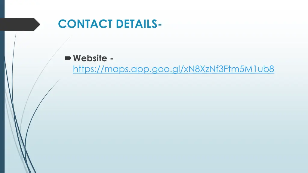 contact details
