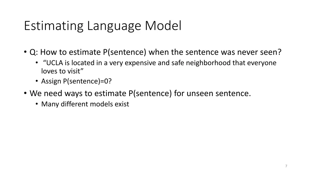 estimating language model 1
