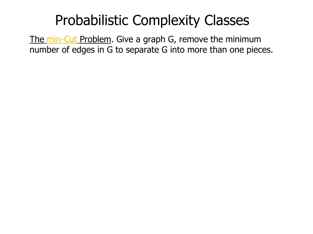 probabilistic complexity classes 1