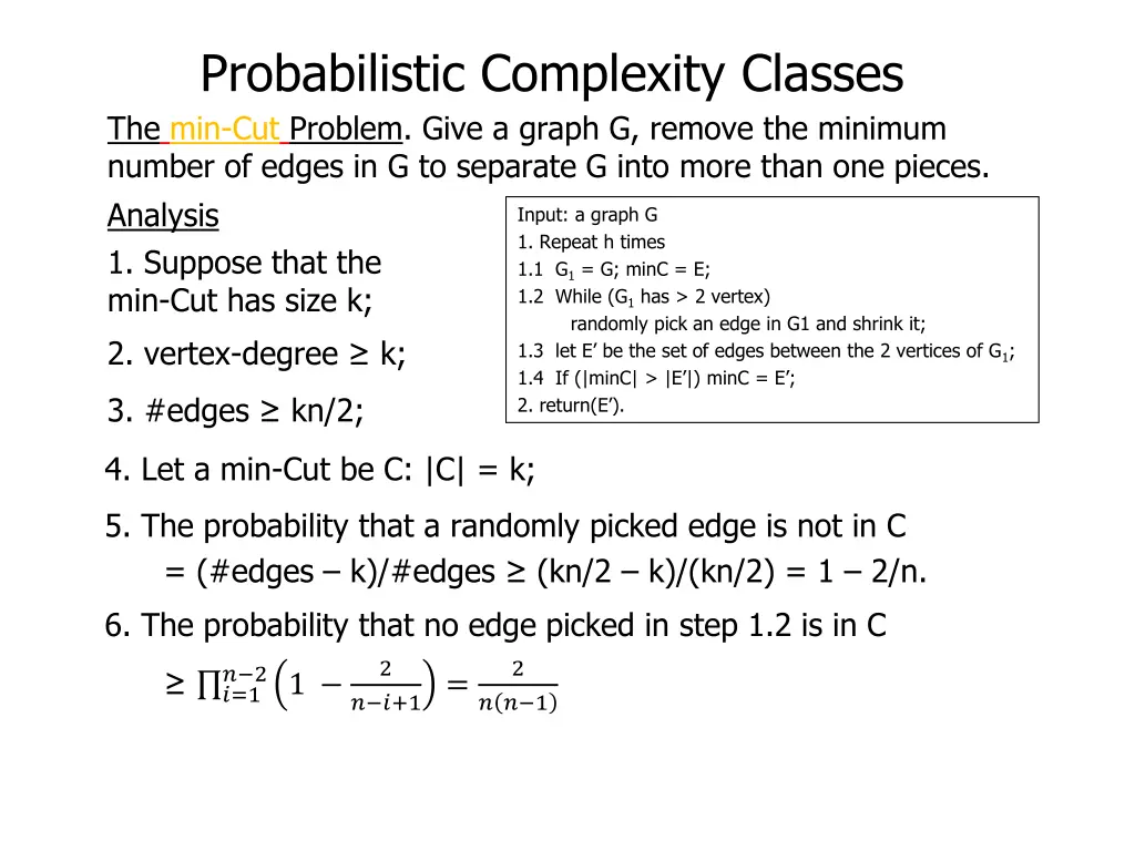 probabilistic complexity classes 23