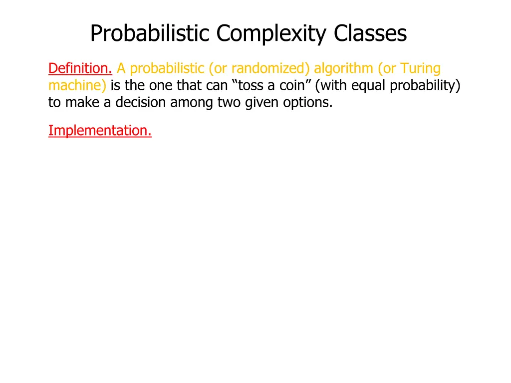 probabilistic complexity classes 26