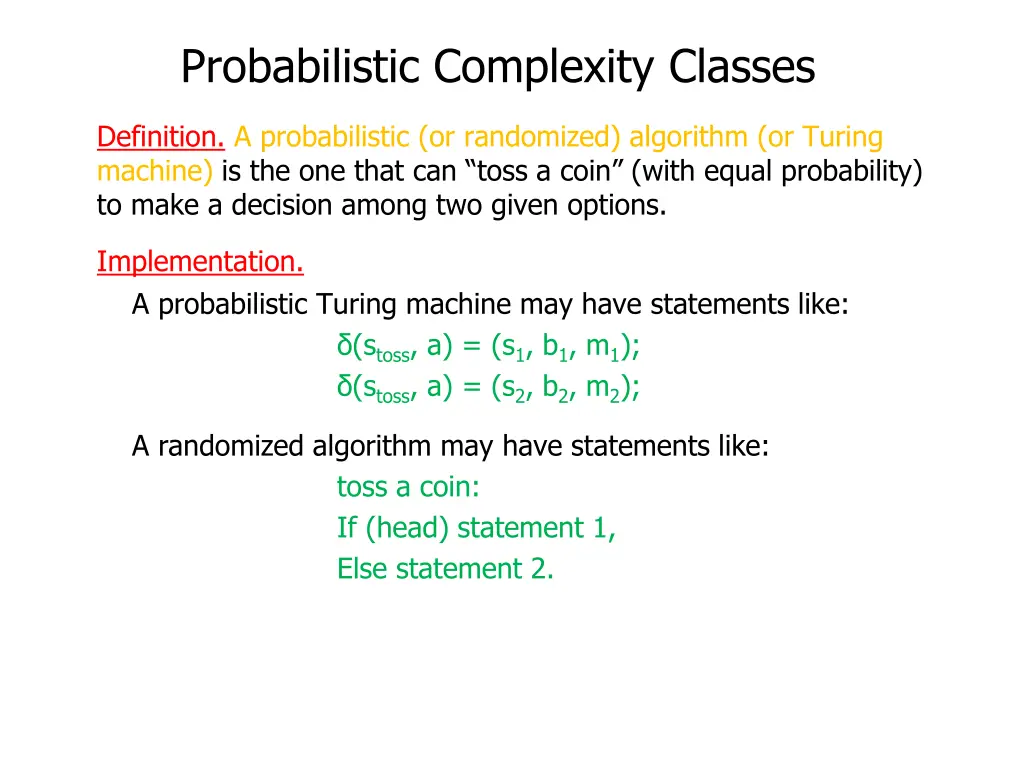 probabilistic complexity classes 28