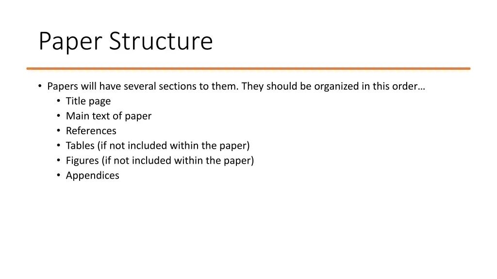 paper structure