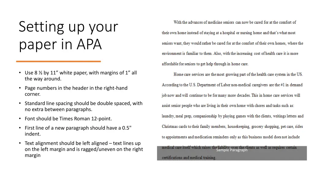 setting up your paper in apa
