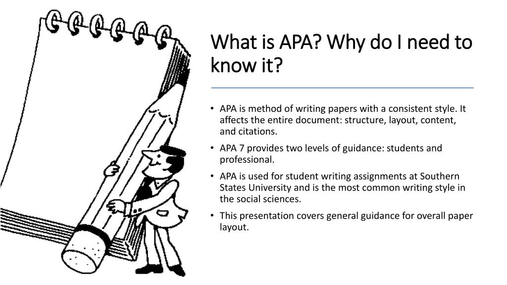 what is apa why do i need to what