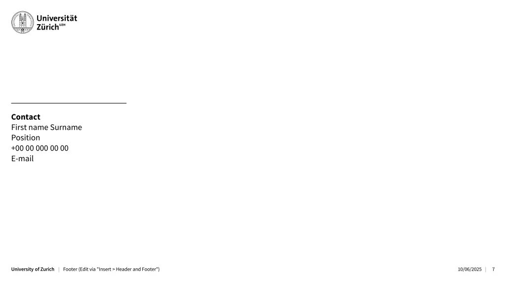 contact first name surname position