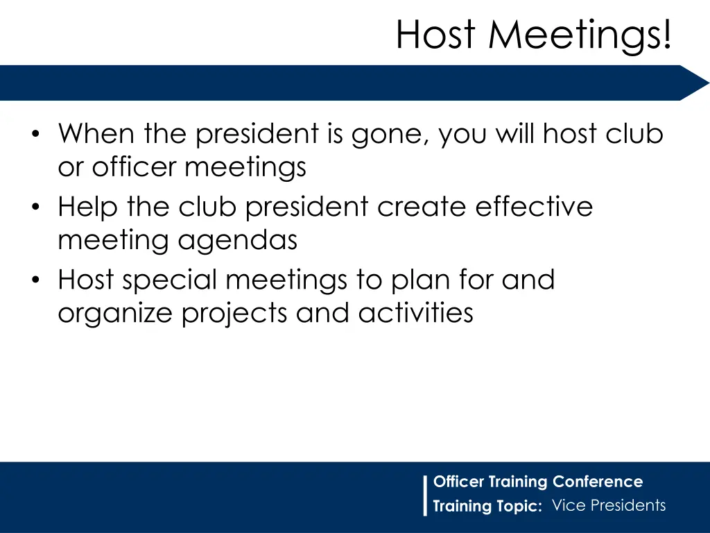 host meetings