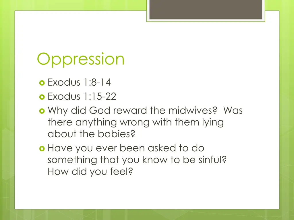 oppression