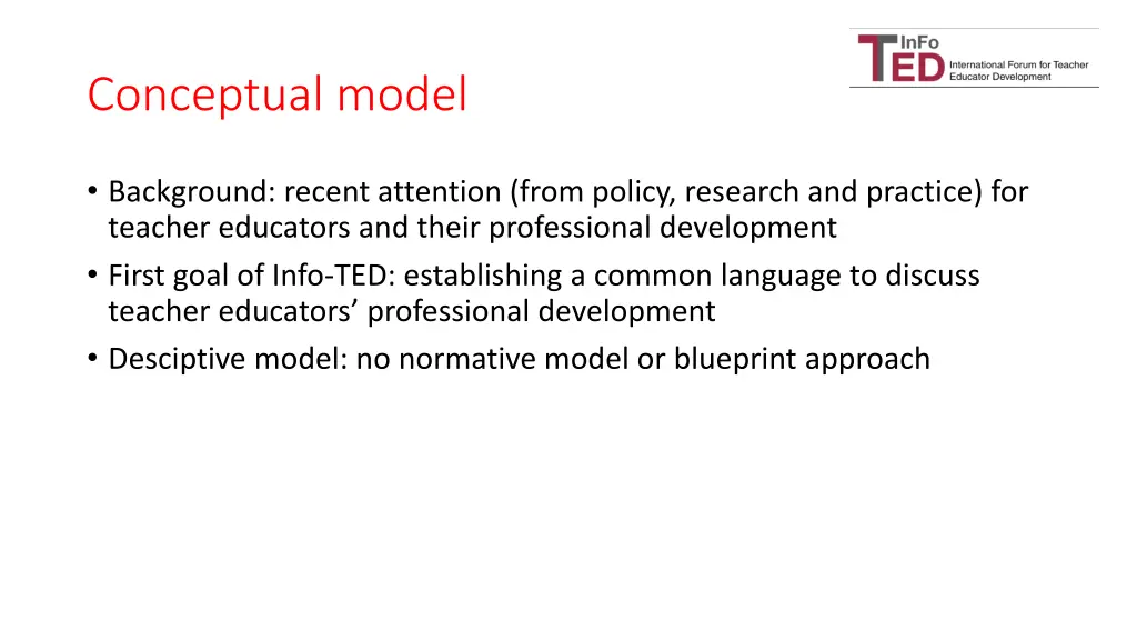 conceptual model