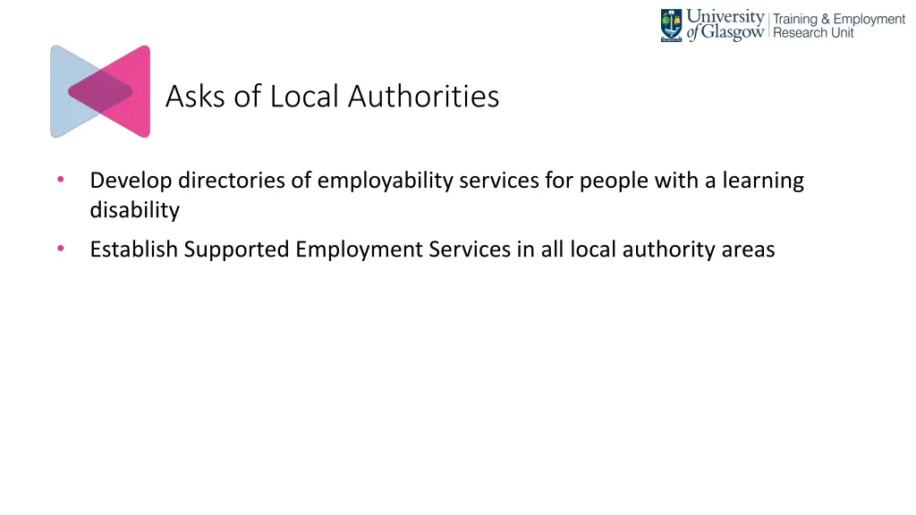 asks of local authorities