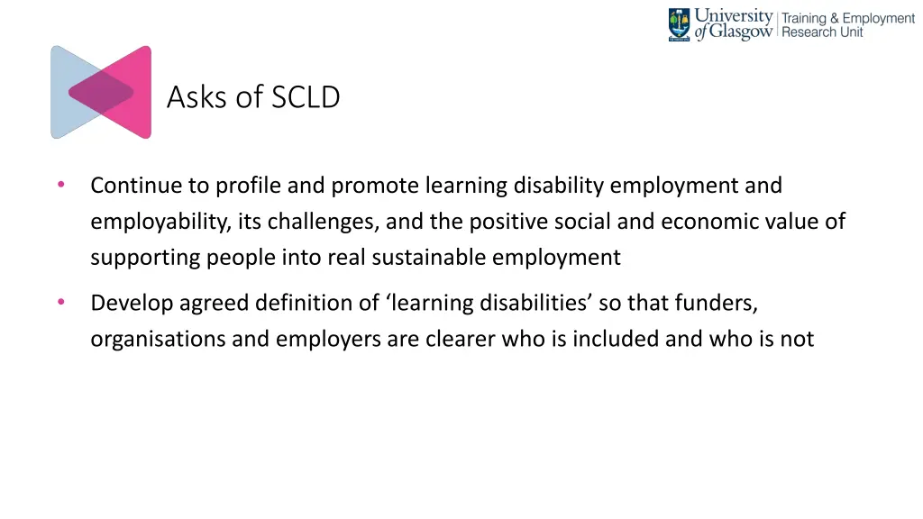 asks of scld
