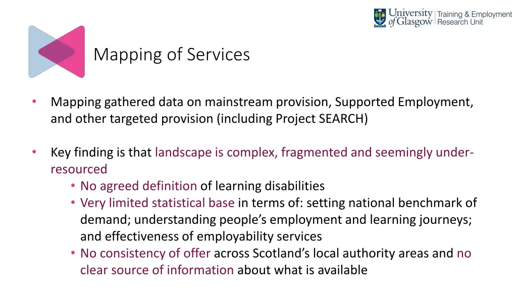 mapping of services