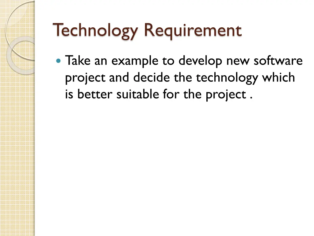 technology requirement