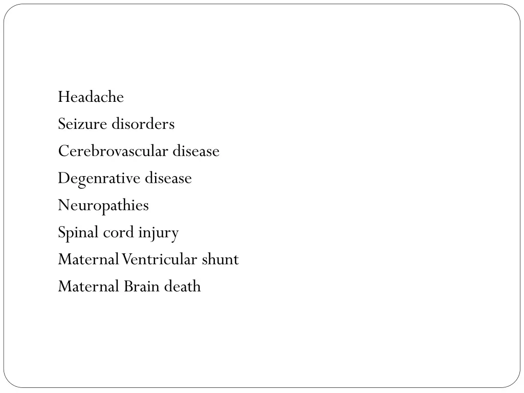 headache seizure disorders cerebrovascular