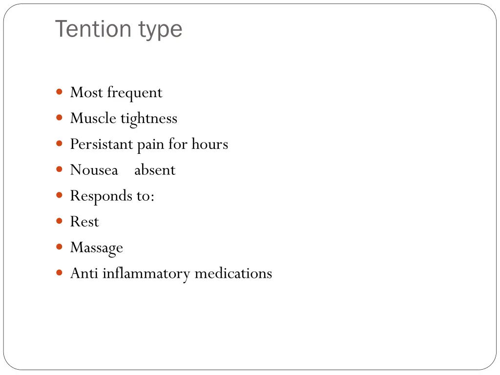 tention type