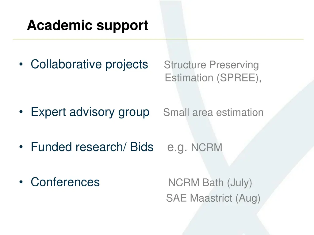 academic support