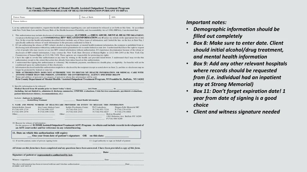 erie county department of mental health assisted