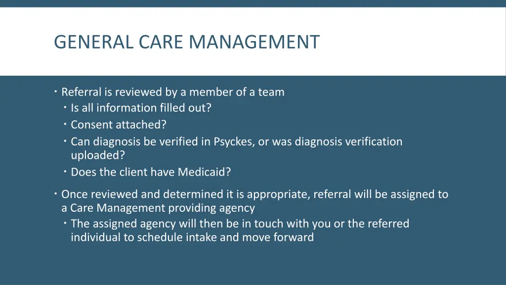 general care management