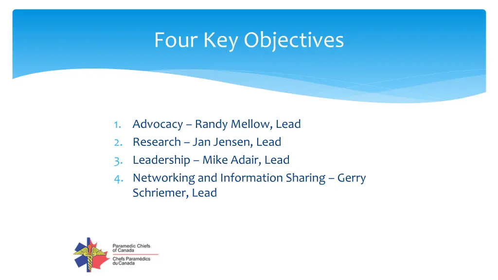 four key objectives