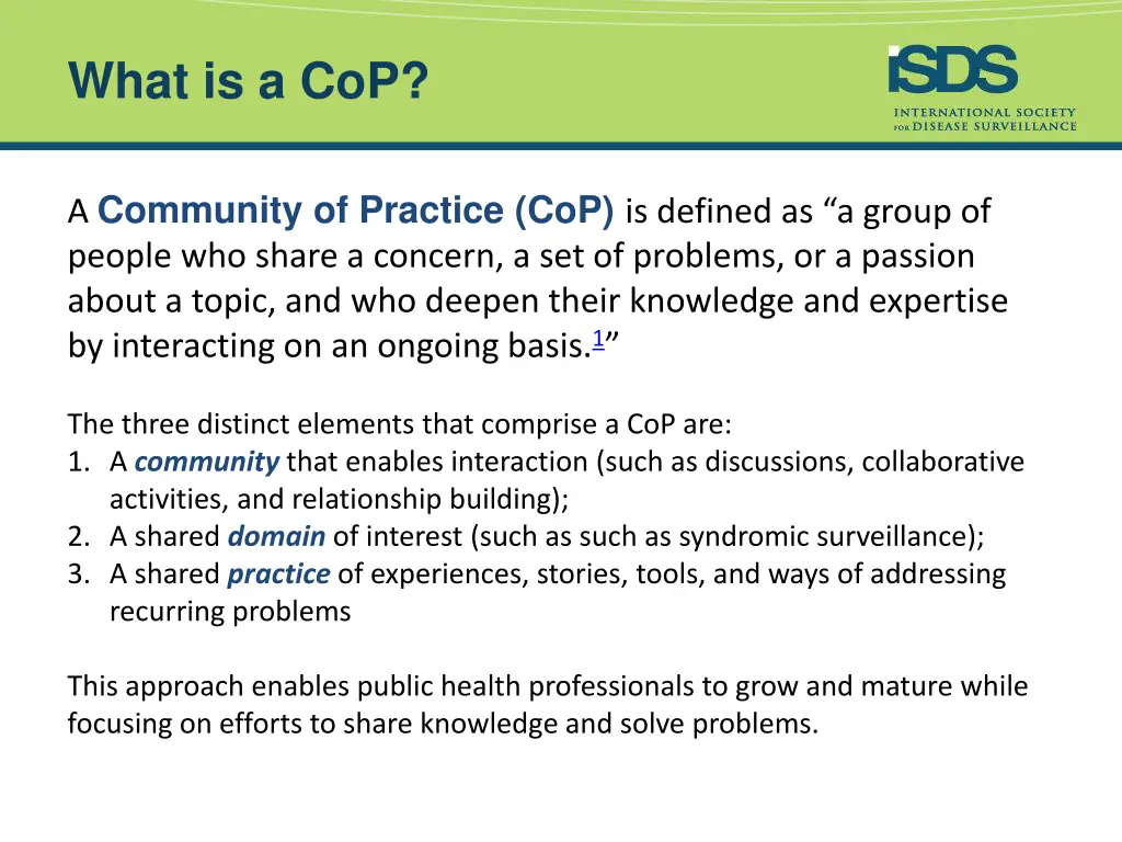 what is a cop