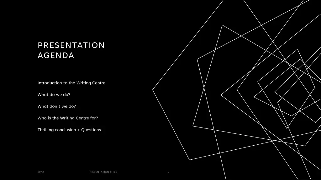 presentation agenda