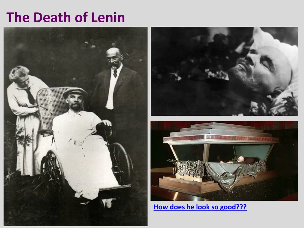 the death of lenin in 1924 lenin died