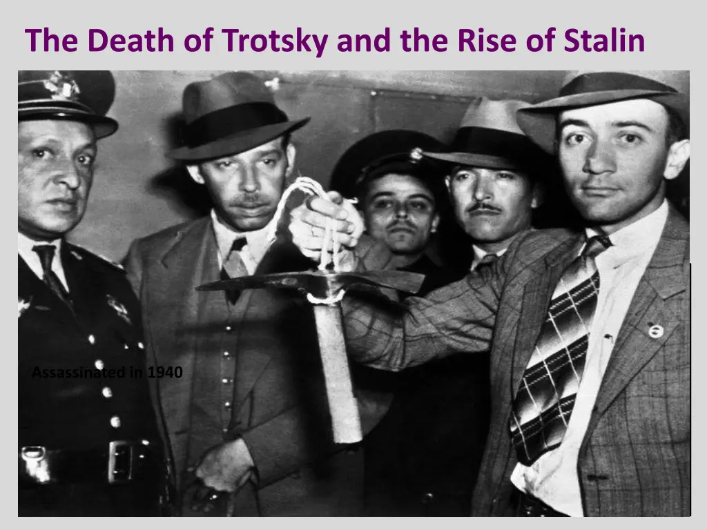 the death of trotsky and the rise of stalin