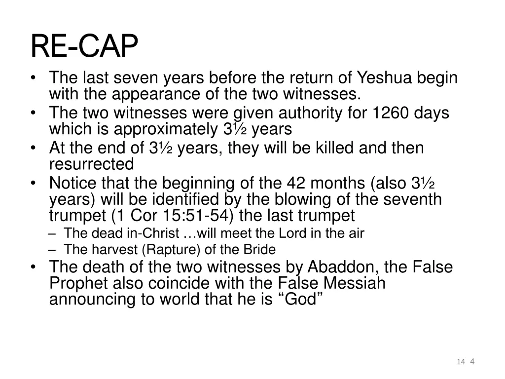 re re cap cap the last seven years before
