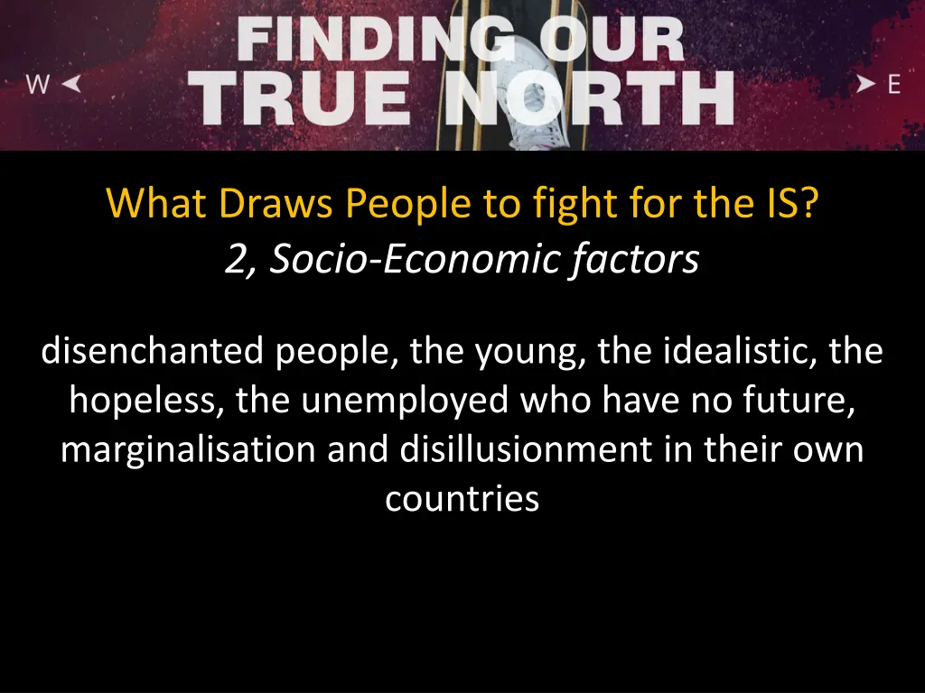 what draws people to fight for the is 2 socio