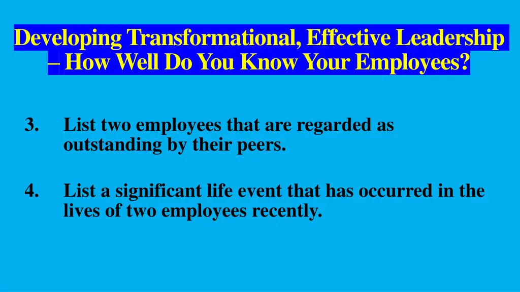 developing transformational effective leadership 3