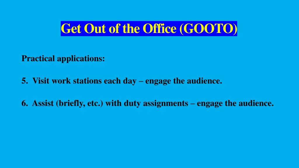 get out of the office gooto 2