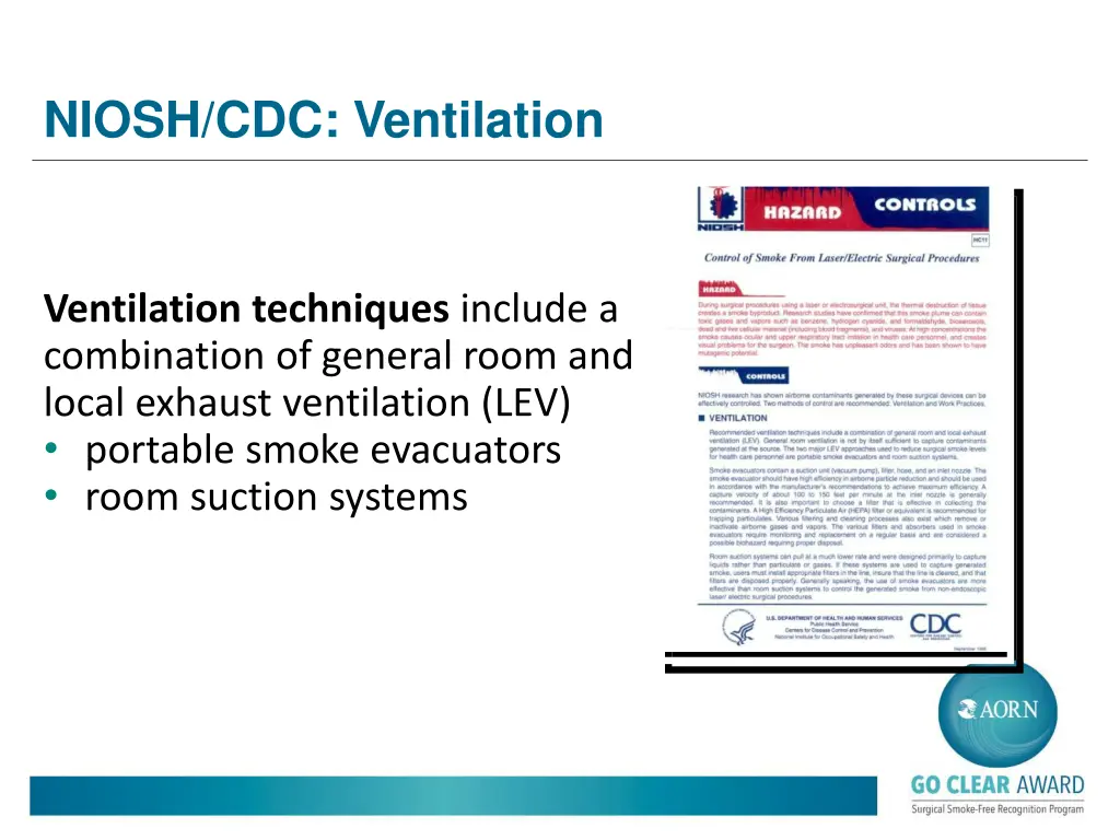 niosh cdc ventilation