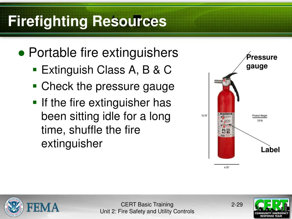 firefighting resources