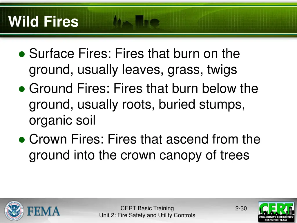 wild fires