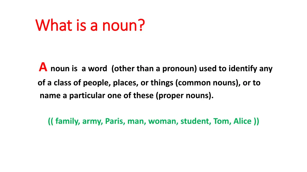 what is a noun what is a noun