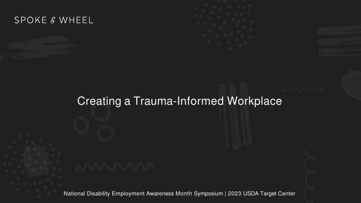 creating a trauma informed workplace