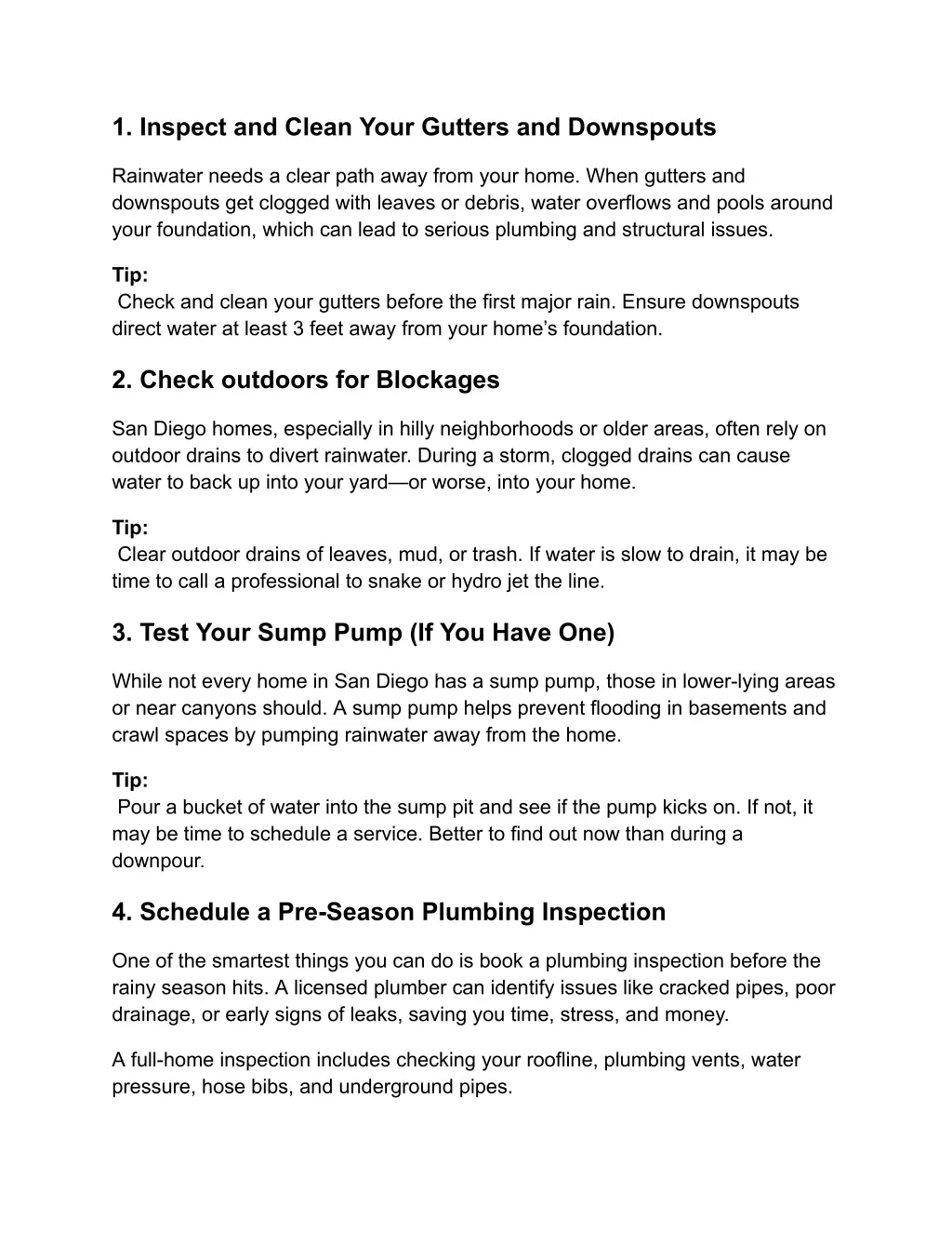 1 inspect and clean your gutters and downspouts