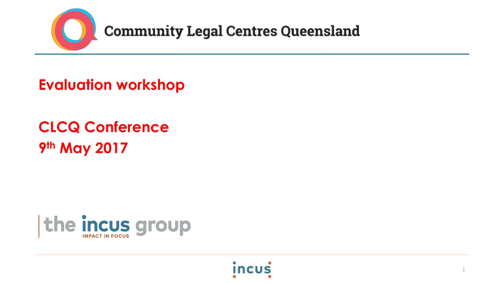 evaluation workshop