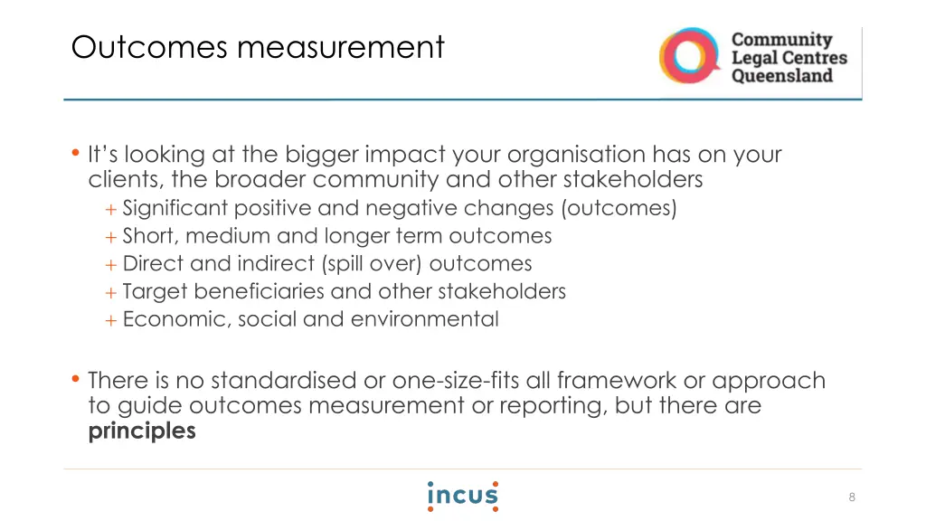 outcomes measurement