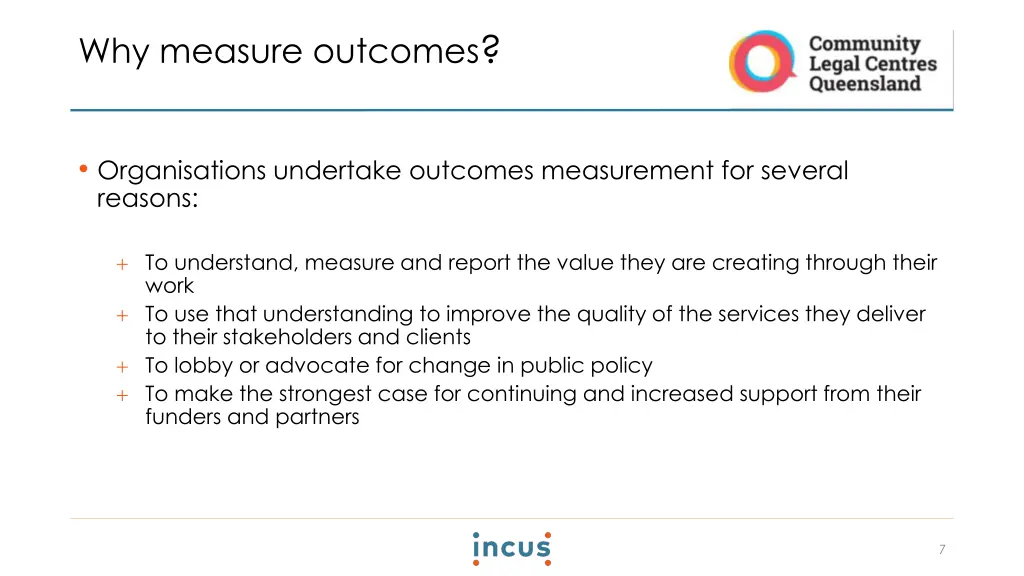 why measure outcomes 1
