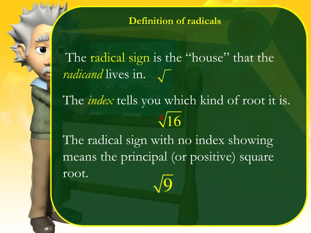 definition of radicals 1