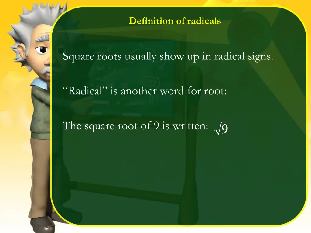 definition of radicals
