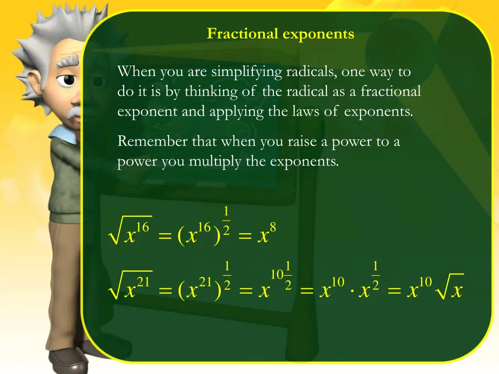 fractional exponents 1