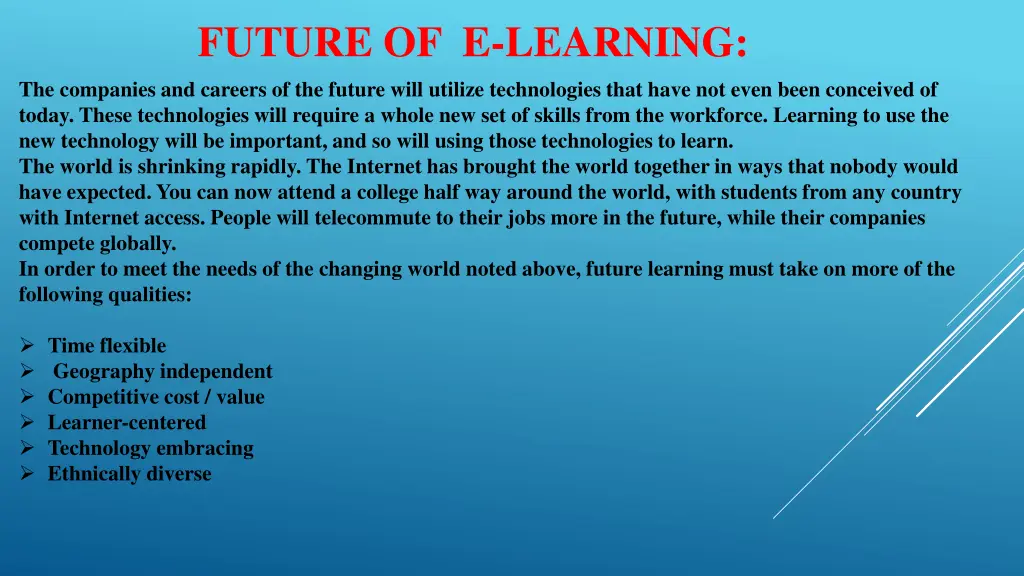 future of e learning the companies and careers