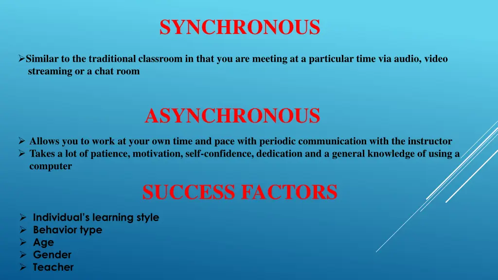 synchronous
