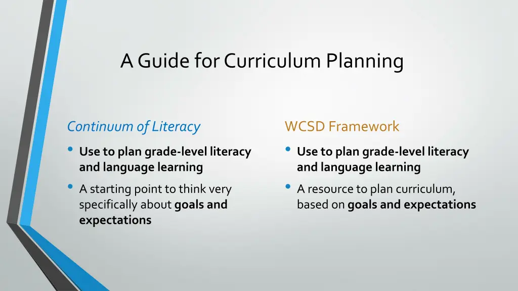 a guide for curriculum planning