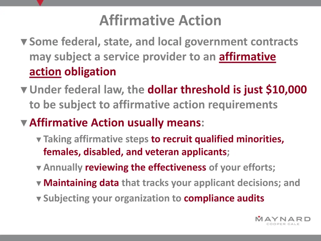 affirmative action