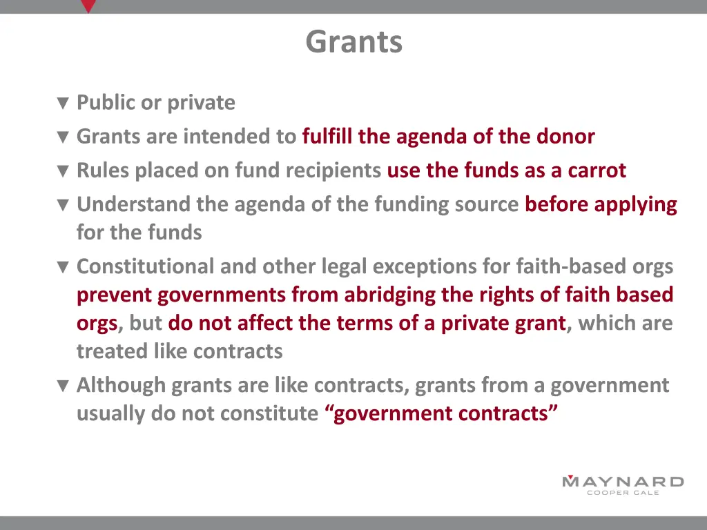 grants